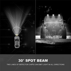 지프용 LED 작업등 오프로드 안개 스팟 ATV SUV UTE 주행 램프 플러드 18W 10-30V DC 1PC, 1개