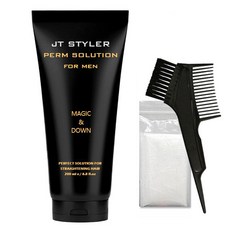 제이티 스타일러 펌 솔루션 다운펌200ml/스트레이트 펌제/남자다운펌/집에서 손쉽고 빠른 옆머리 다운, 제이티 스타일러 다운펌