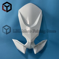 오토바이 탄소 섬유 스프레이 가와사키 닌자 650 ZX650 EX650 프론트 어퍼 페어링 헤드라이트 카울 노즈 핏, [01] Unpainted, 1개