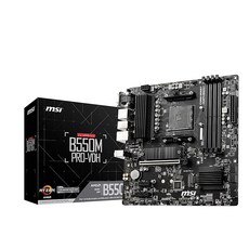 MSI B550MPRO-VDH AMD Ryzen 5000/4000G/3000 시리즈 프로세서 지원 Socket AM4 DDR4 PCIe 4.0 대응 Micro-ATX 마더보드, 상세페이지 참조