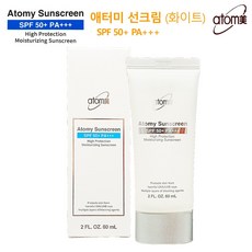[애터미] 선크림 (화이트) SPF50+ PA+++ 60ml, 1개