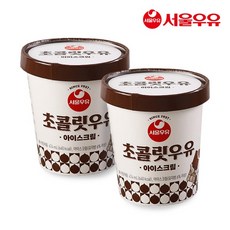 [서울우유] 아이스크림 초코우유맛 474ml x 2개