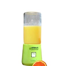 CampingHerbalife Fit 충전식 USB 블렌더 믹서 병 레몬 Glamping, 초록
