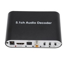 5.1 채널 디지털 오디오 디코더 USB에서 5.1로CH 시스템 HDMI ARC 광 및 동축을 아날로그 서라운드 사운드 2.1 CH US 로 변환, US Plug, 1개