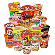 라면왕 인기라면 20입 소컵라면세트, 1세트