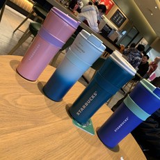 onse 스타벅스 파스텔 빨대 텀블러, 500ml, 스카이블루