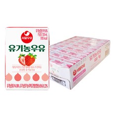서울우유 유기농 딸기우유 120ml x 32개
