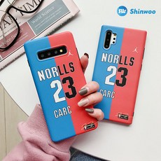 갤럭시노트 9 10 플러스 NO 23 넘버 농구 선수 마크 디자인 유연하고 튼튼한 TPU 소재 실리콘 범퍼 컬러 케이스