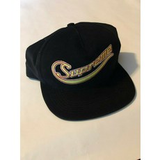 277114 슈프림 NY 메탈릭 로고 Corduroy 5 Panel 모자 캡 블랙 SS 2019