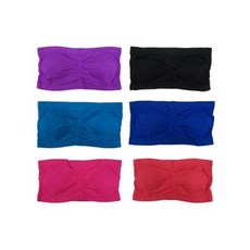 반도녀식 매끄러운 단색브라(튜브래지어) (6개입) L/XL