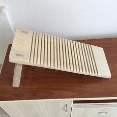 나무 빨래판 접이식 기울여져있는 미끄럼방지 손세탁, 20x50cm, 1개