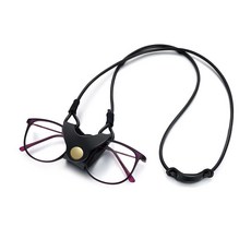 수제 PU 가죽 선글라스 매달려 목 체인 안경 케이스 안티 가을 손실 Lanyards 밧줄 클립 독서 안경 안경