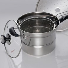 양수냄비 국수 18cm 면 삶는 냄비 멀티팟 건지기, (L) 키친아트 찜국수냄비 18cm, (L) 키친아트 찜국수냄비 18cm