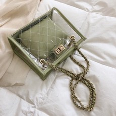 kirahosi 여름 여자 투명백 pvc CC0rg7a+덧신증정