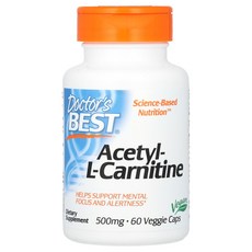 닥터스베스트 아세틸-l-카르니틴 1000mg 베지 캡슐 60정(캡슐 1정당 500mg), 1개, 60정