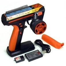 Xiangtat Flysky RC FS-GT3C 3Ch 2.4GHz AFHDS LCD GT3C 건 컨트롤러 송신기 및 GR3C 수신기 (LCD 화면 포, One Color_FS-GT3C Orange, One Color_FS-GT3C Orange, One Color
