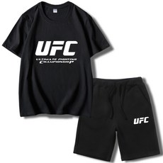 UFC 티셔츠 반팔 남녀 MMA 세트 Fitness Pants 빅사이즈포함