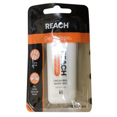 Reach Dentotape 왁스 치실 매우 넓은 청소 표면 사이의 공간 무향 100야드 6팩