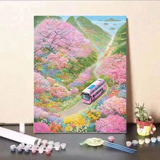 DIY 명화그리기 유화 그림 그리기 아크릴화 30*40cm, R타입, 1개