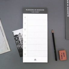 마이찰리_Mychale마켓_세컨드맨션 DESK 위클리 스케줄러 사이드 GRAY 체크리스트 휴대용체크리스트 휴대용노트 노트 사무용노트_마이찰리_Mychale, 옵션없는_단일품목, 옵션없는_단일품목