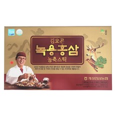 김오곤원장의 녹용홍삼 농축스틱 3박스 (90포) / 국내산 녹용10% 홍삼 부모님선물 건강선물 효도선물