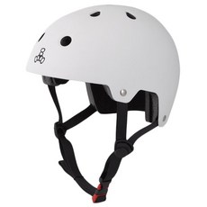 TRIPLE8 트리플에잇 스케이트보드/자전거/인라인 헬멧 Dual Certified Brainsaver Helmet White Rubber 듀얼인증 브레인세이버 화이트 러버