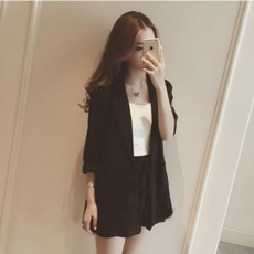 여름크롭정장세트