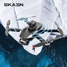 [자동 회피 기능 입문용 드론]EKASN 접이식 드론 4K 듀얼 카메라 60분 비행시간(배터리 2개)+1200미터 비행거리 한글 설명서 LGK90 MAX입문용 드론, 블랙