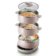 떡만드는기계 고구마 편스토랑 찜기 만두 떡 가정용, 핑크