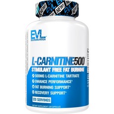 Evlution Nutrition L-카르니틴 500mg 캡슐, 120정, 2개