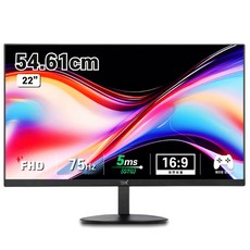 디엑스 FHD IPS패널 75Hz 사무용 게이밍 컴퓨터 모니터, 55cm, DX220HDMI (무결점)