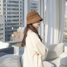 메리고라운드 스웨이드 버킷햇 4컬러 무배 여자 벙거지 겨울 여성 모자 가을 보넷 보닛
