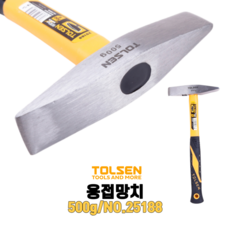 툴쎈 용접망치 500g (25188) 전장320mm 슬래그 제거 깡깡망치 용접똥, 1개, 단품