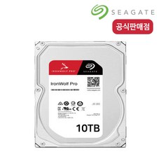 씨게이트 IronWolf Pro 2TB NAS 하드디스크 ST2000NT001 AS 5년 데이터복구서비스 1회, 10TB ST10000NT001 - 씨게이트10tb나스하드디스크