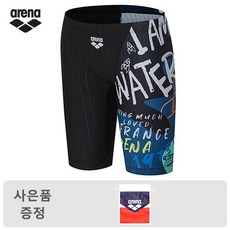 [아레나]w남아동 4부 사각 수영복 / A0SB1BF03 BLK