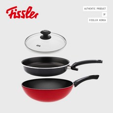 휘슬러 [휘슬러] 웍(28cm) + 코팅 프라이팬(28cm) 유리뚜껑 세트, 단품없음