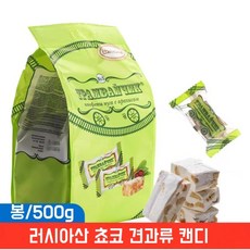 HONA국제 러시아 식품 초콜릿 아몬드 초코 견과류 캔디 땅콩 우유맛, 500g, 4봉, 500g