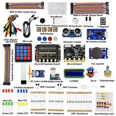 Adeept BBC Micro: Bit Starter Kit | Electronic Microbit Starter Kit for Micro: Bit with 31 Projects