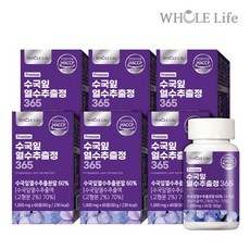 홀라이프 수국잎 열수추출정 365 60정 x 6병총 12개월분, 없음