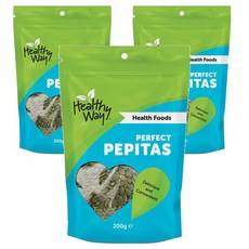 Healthy Way Perfect Pepitas 헬시웨이 퍼펙트 페피타스 호박씨 슈퍼푸드 200g 3팩, 3개