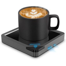 USB 커피 머그 워머스마트 전기 컵 워머 책상용 자동 차단형 액세서리 홈 오피스 U1그레이 SET, u1, 1개