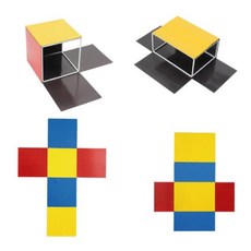 수학도형 정육면체 직육면체 자석모형 2종 평면도 구조물 수학퍼즐, 상세페이지참조