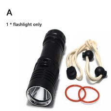 휴대용 L2 방수 다이빙 손전등 80 계량기 토치 램프 캠핑 배터리, 09 A, 01 Yellow light