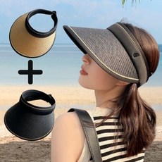 화이트샌즈 린넨 리버시블 카멜라 썬캡 상품 이미지
