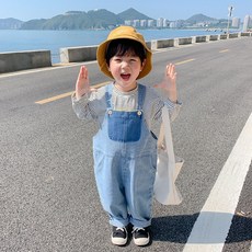 유아멜빵하늘색