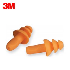 3M 1260 재사용가능한 귀마개 수영장귀마개 소음방지 소음차단 수험생, 1개