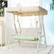 철제그네의자 철제흔들그네 야외철제그네 파티오가든그네 빈티지철제그네 야외원목흔들의자 새둥지의자, 더블베이지