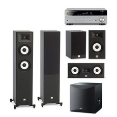 [야마하] RX-V485 + JBL Stage A180 5.1채널스피커(A130/SW100, RX-V485:485(블랙) / 5.1채널스피커:5.1스피커(우드/블랙)