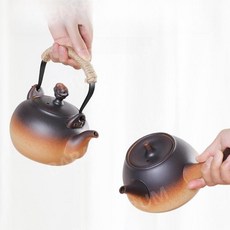 푸레도기 주전자 세라믹 푸레독 옹기 다도 도자기 내열 차 팟 8종, C.800ml, 1개