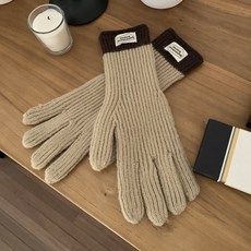 후암마켓 서프라이즈 니트 장갑 스마트폰 터치 롱장갑